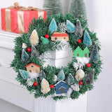 Christmas Wreath Christmas Theme Wreath With Pinecone House Model Garland Wreath Home Decor Accents For Front Door Wall Stairs