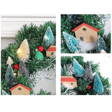Christmas Wreath Christmas Theme Wreath With Pinecone House Model Garland Wreath Home Decor Accents For Front Door Wall Stairs