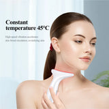 CkeyiN Neck Face Beauty Device LED Photon Skin Care Machine Face Lifting Firming Neck Wrinkle Removing Whitening Facial Massager