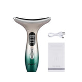 CkeyiN Neck Face Beauty Device LED Photon Skin Care Machine Face Lifting Firming Neck Wrinkle Removing Whitening Facial Massager