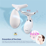 CkeyiN Neck Face Lifting Machine Face Massager Photon Therapy Eye Massage Instrument Vibration Anti Wrinkle Double Chin Remover
