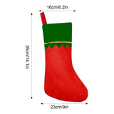 Classic Stocking Decoration 12pcs Felt Decoration Stockings With Large Capacity Indoor Seasonal Decor Gift Bag For Bedside