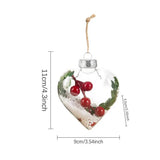 Clear Ball Pendants Decorative Transparent PET Balls For Christmas Tree Christmas Tree Pendants For Fireplace Porch Entryway