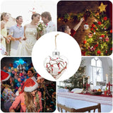 Clear Ball Pendants Decorative Transparent PET Balls For Christmas Tree Christmas Tree Pendants For Fireplace Porch Entryway