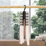 Closet Tie Holder Space-Saving Necktie Organizer With Non-Slip Clips Necktie Scarf Shawl Organization Storage Essentials For