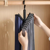 Closet Tie Holder Space-Saving Necktie Organizer With Non-Slip Clips Necktie Scarf Shawl Organization Storage Essentials For