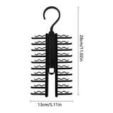 Closet Tie Holder Space-Saving Necktie Organizer With Non-Slip Clips Necktie Scarf Shawl Organization Storage Essentials For