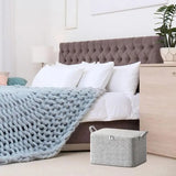 Clothes Storage Bins Blanket Storage Organizer Large Capacity Foldable Blanket Storage Bags Packing Boxes For Moving House