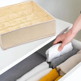 Clothing Drawer Divider Houseware Multi Compartments Organizer For Socks Underwear Scarves Home Wardrobe Lingerie Storage Box