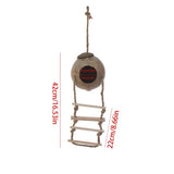 Coconut Shell Bird Nest Natural Coconut Fiber Shell Bird House For Parrot Hangings Swing Hideout Toys With Ladder Breeding Nest