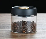 Coffee Bean Vacuum Seal Jar Moisture Resistant Clear Glass Cereal Candy Food Fresh Storage Barista Tools