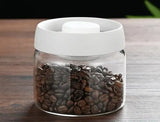 Coffee Bean Vacuum Seal Jar Moisture Resistant Clear Glass Cereal Candy Food Fresh Storage Barista Tools