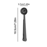 Coffee Clamp And Spoon Multi-functional Stainless Steel Spoon Clip Kitchen Sealing And Scooping Spoon Clamp For Tea Sugar Flour