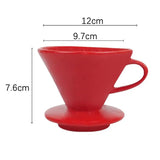Coffee Filter Cup Holder V60 Reusable Portafilter Espresso Coffee Dripper Funnel Ceramic Accesorios Cafe Coffeeware