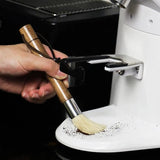 Coffee Grinder Brush Coffee Machine Cleaning Tool Wood Handle Grinder Brush With Lanyard For Barista Home