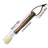 Coffee Grinder Brush Coffee Machine Cleaning Tool Wood Handle Grinder Brush With Lanyard For Barista Home