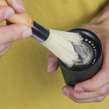 Coffee Grinder Brush Coffee Machine Cleaning Tool Wood Handle Grinder Brush With Lanyard For Barista Home