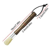 Coffee Grinder Brush Coffee Machine Cleaning Tool Wood Handle Grinder Brush With Lanyard For Barista Home