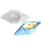 Conch Shell Silicone Mold Seashell Shape Succulent Container Mold Mirror Stereoscopic Silicone Tray Mold For DIY Flower Pot