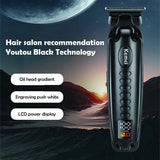 Cordless T-Blade Outliner Trimmer Professional Hair Clipper Beard Razor Hair Cutting Edge Outlines Detail Trimmer
