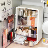 Cosmetic Display Cases Lidded Makeup Storage Box For Vanity Countertop Storage Case For Cosmetic Brushes Foundation Blush