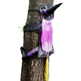Crashing Witch Decor Spooky Large Flying Witch For Halloween Lawn Patio Embellishment For Halloween Ambience For Home Schools