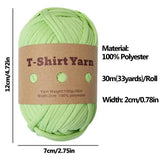 Crochet Yarn Polyester Multicolor Soft Knitting And Crochet Yarn Washable And Slightly Elastic Hand-Knitted Supply For Baskets