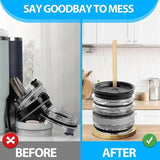 Cup Lid Organizer Kitchen Cup Lid Storage Organizer Space-Saving Design Wooden Cabinet Tumbler Lid Storage For Clutter-Free