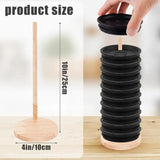 Cup Lid Organizer Kitchen Cup Lid Storage Organizer Space-Saving Design Wooden Cabinet Tumbler Lid Storage For Clutter-Free