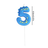Cute Number Candles Happy Birthday Cake Candles Cartoon Dinosaur Element Colorful Birthday Candles Handmade Number Candle
