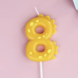 Cute Number Candles Happy Birthday Cake Candles Cartoon Dinosaur Element Colorful Birthday Candles Handmade Number Candle