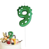 Cute Number Candles Happy Birthday Cake Candles Cartoon Dinosaur Element Colorful Birthday Candles Handmade Number Candle