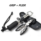 Cutter Plier Scissor Fish Gripper Plier Set Nipper Pincer Snip Fishing Lure Lipgrip Accessory Tool Clip Grabber Trigger