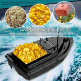 D16 Night Light Fishing Bait Boat EU Plug Wireless Remote Double Motors Fishing Feeder RC Auto Lure Fish Finder Device 400-500m