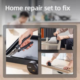 DELI 6 Pieces Household Tools Set 6" Needle Nose Plier Hand Tool Household Repair Tools Kit Woodworking Toolbox Hardware Tool