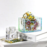 DIY Epoxy Mold Storage Rack Set Silicone Mold Mirror Resin Of Coaster Storage Box Home Decoration Painting Art Crafts Storage