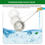 DN25 Brass/Stainless steel Float Valve Quick-open Floating Ball Water Control Valve Ceramic Core for Water Tower/Cistern 1pcs