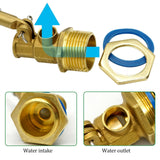 DN25 Brass/Stainless steel Float Valve Quick-open Floating Ball Water Control Valve Ceramic Core for Water Tower/Cistern 1pcs