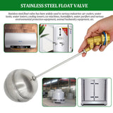DN25 Brass/Stainless steel Float Valve Quick-open Floating Ball Water Control Valve Ceramic Core for Water Tower/Cistern 1pcs