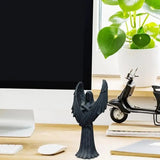 Dark Angel Sculpture Decor Resin Angel Sculpture Figurine Reusable Dark Angel Home Desktop Decoration For Home Table Living Room