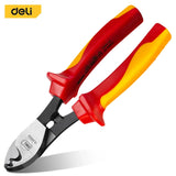 Deli Insulated Cable Cutter Withstand Voltage Of 1000V Cr-V Steel Wire Cutters 6 Inches Auto Repair Tools