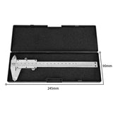 Deli Vernier Calipers Plastic Double Rule Double Scale Ruler For Jewelry Measurement School Student Measuring Tool