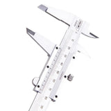 Deli Vernier Calipers Plastic Double Rule Double Scale Ruler For Jewelry Measurement School Student Measuring Tool