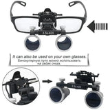Dentistry Binocular Magnifier 3.5X Ultra-lightweight Optical LED Light Headband Glasses Loupes For Clinic Dental