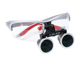 Dentistry Binocular Magnifier 3.5X Ultra-lightweight Optical LED Light Headband Glasses Loupes For Clinic Dental