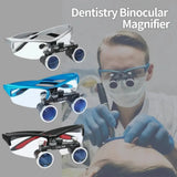 Dentistry Binocular Magnifier 3.5X Ultra-lightweight Optical LED Light Headband Glasses Loupes For Clinic Dental