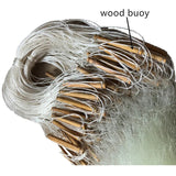 Depth1.2m-1.5m Length 50m 3 Layer Fishing Net Monofilament Network Rede De Pesca Gill Net Outdoor Accessories Nylon Net Tool