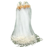 Depth1.2m-1.5m Length 50m 3 Layer Fishing Net Monofilament Network Rede De Pesca Gill Net Outdoor Accessories Nylon Net Tool