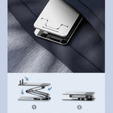 Desk Tablet Stand Foldable Metal Desktop Tablet Holder Support For iPad Pro Air Xiaomi Huawei Tab Pad Mipad Mobile Phone Mount