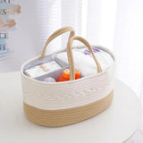 Diaper Bag Organizer Nursery Wet Wipes Container With Compartment Portable Diaper Bag With Handle Changing Table Organization